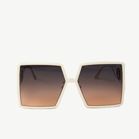 Dior 30Montaigne SU 95B2 White CD Geometric-Square Sunglasses - Picture 3 of 12